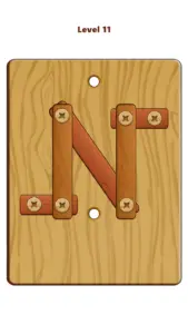 Wood Nuts & Bolts Puzzle 1